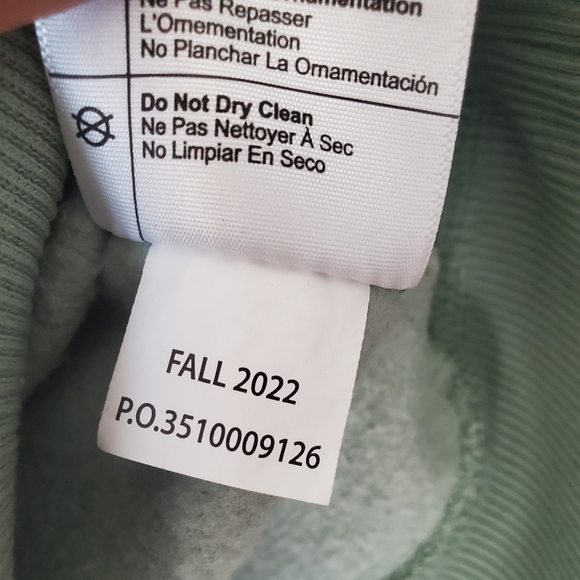 Carhatt Womens Relaxed Fit Midweight Crewneck Block Logo Sleeve Graphic Size: S - Picture 9 of 15